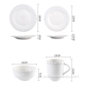 Conjunto de cena de porcelana al porcelano al por mayor de estilo nuevo estilo